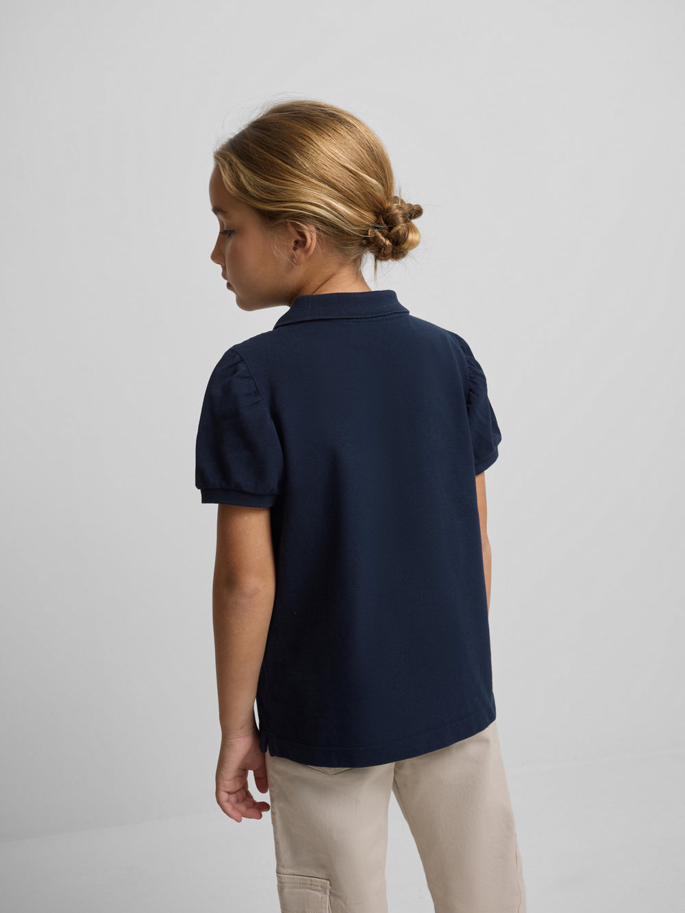 Polo girl clasico azul marino