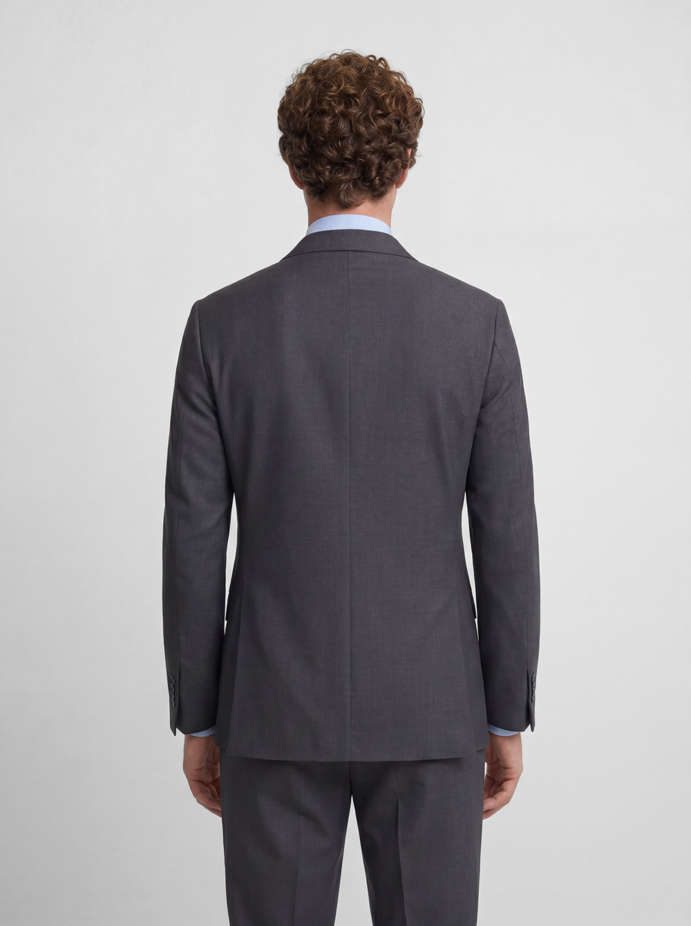 Americana traje cruzado stretch grey