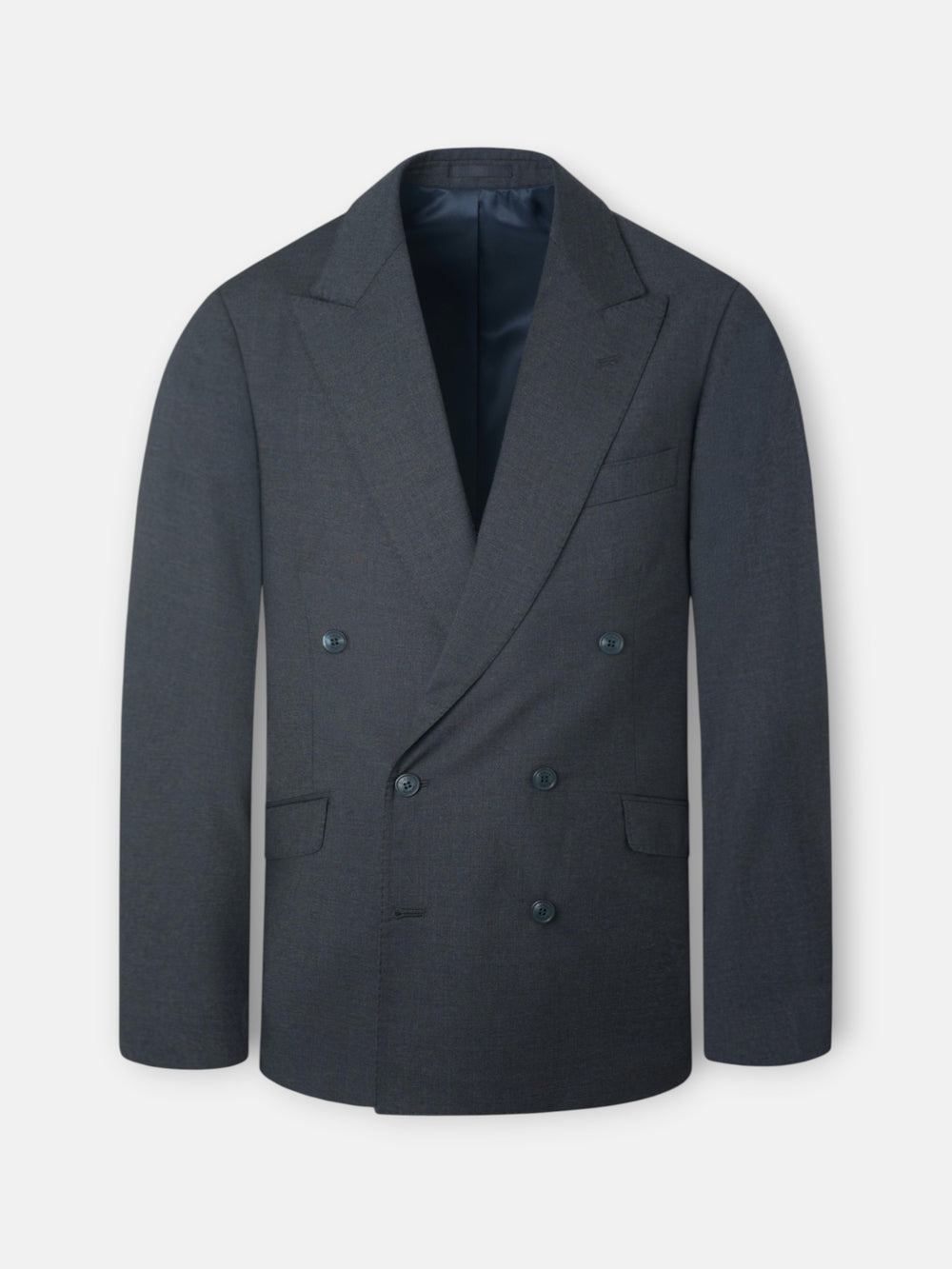 Americana traje cruzado stretch grey