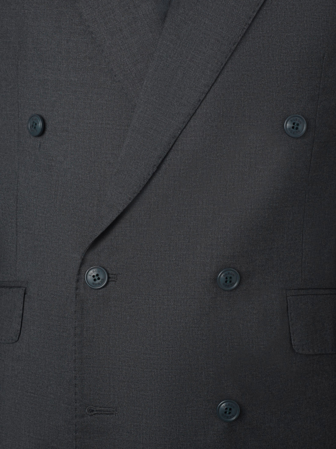 Veste de costume croisée stretch grise