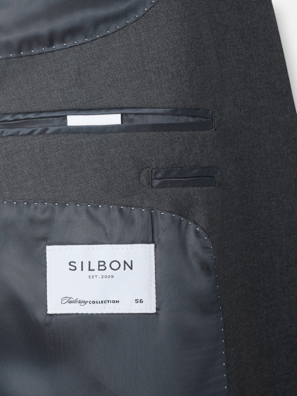 Americana traje cruzado stretch grey