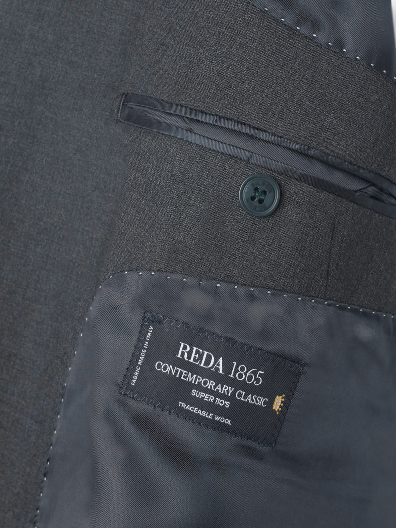 Veste de costume croisée stretch grise