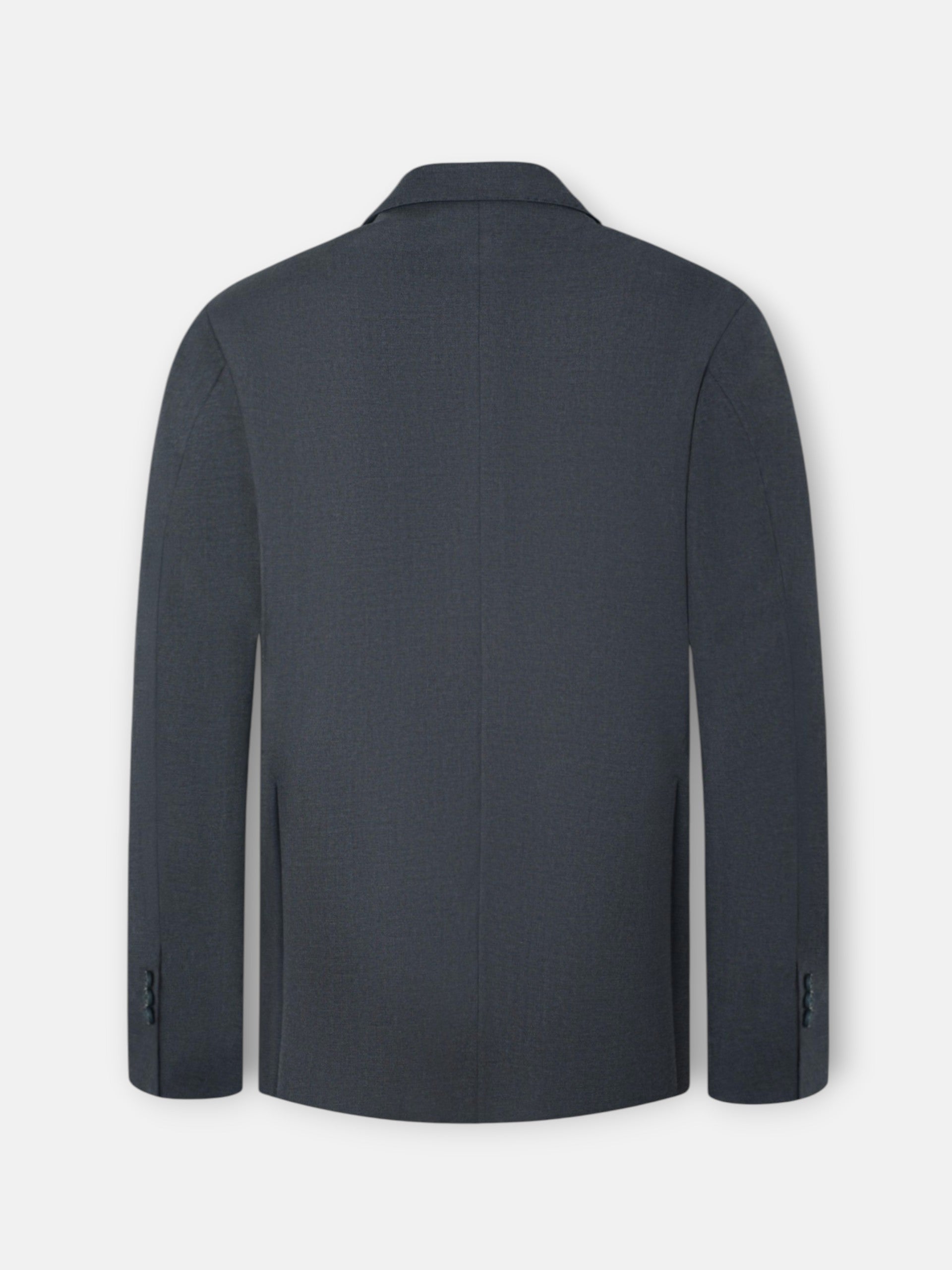 Blazer de fato cruzado stretch cinzento
