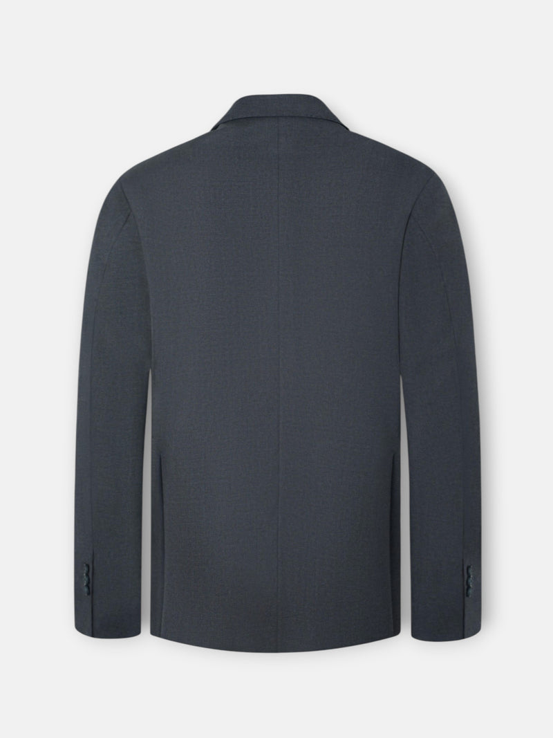 Veste de costume croisée stretch grise