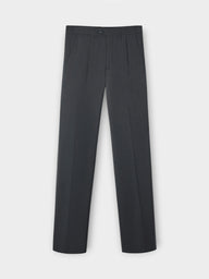 Pantalon de costume croisé stretch gris