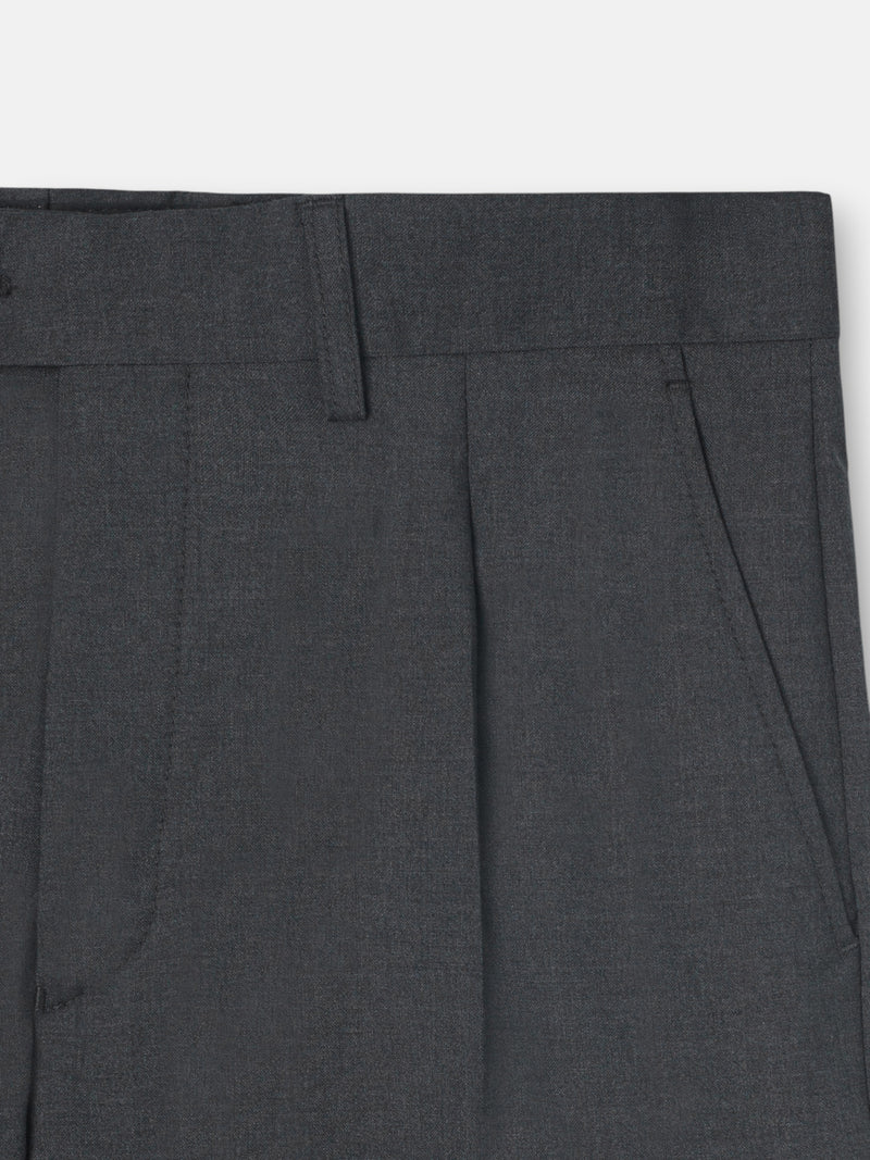Pantalon de costume croisé stretch gris