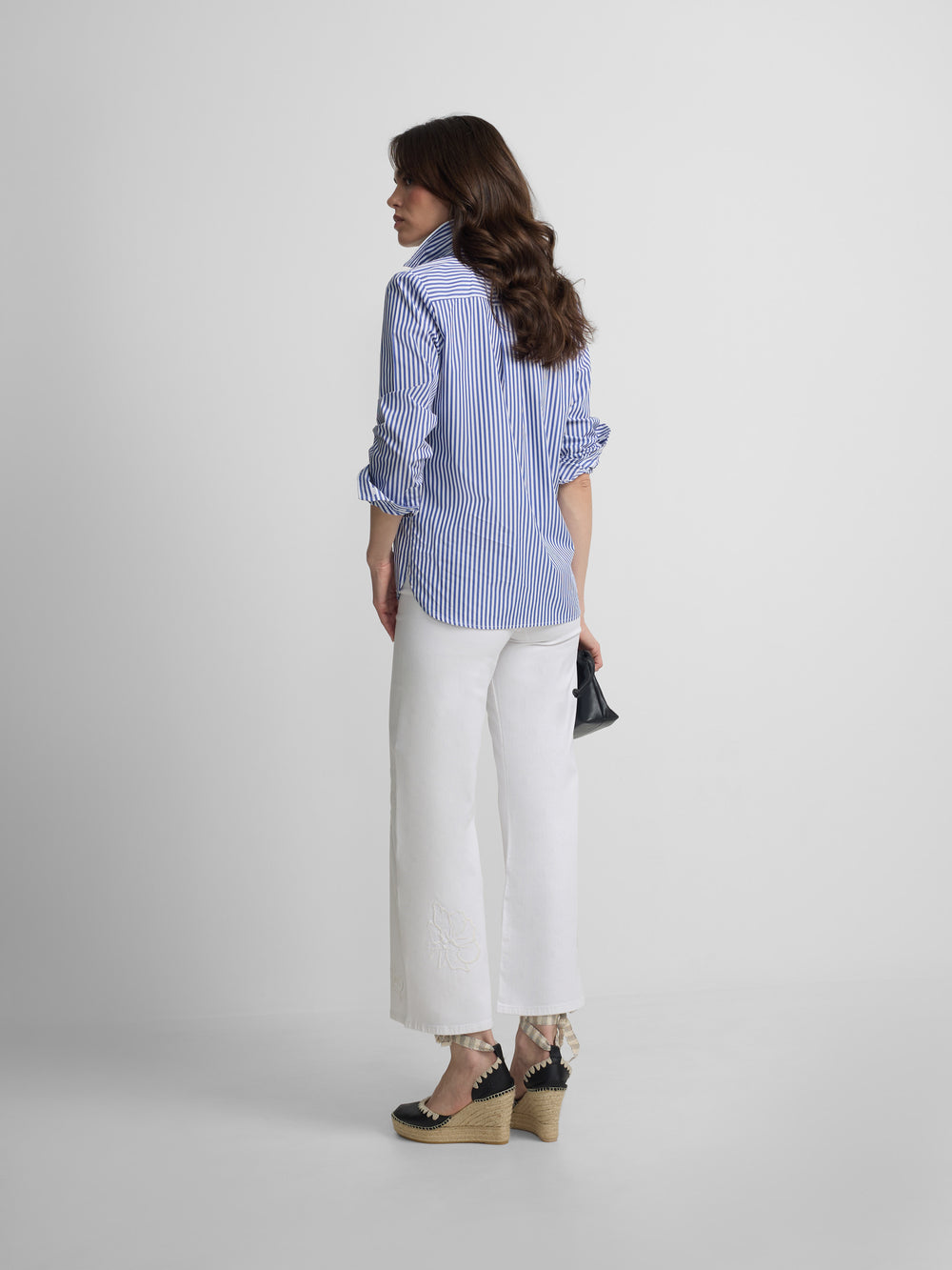 Women's shirt blue and white stripes
