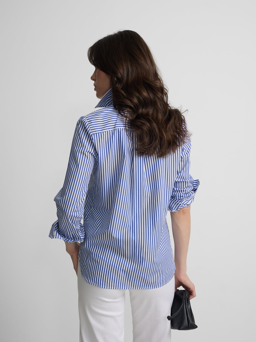 Women's shirt blue and white stripes