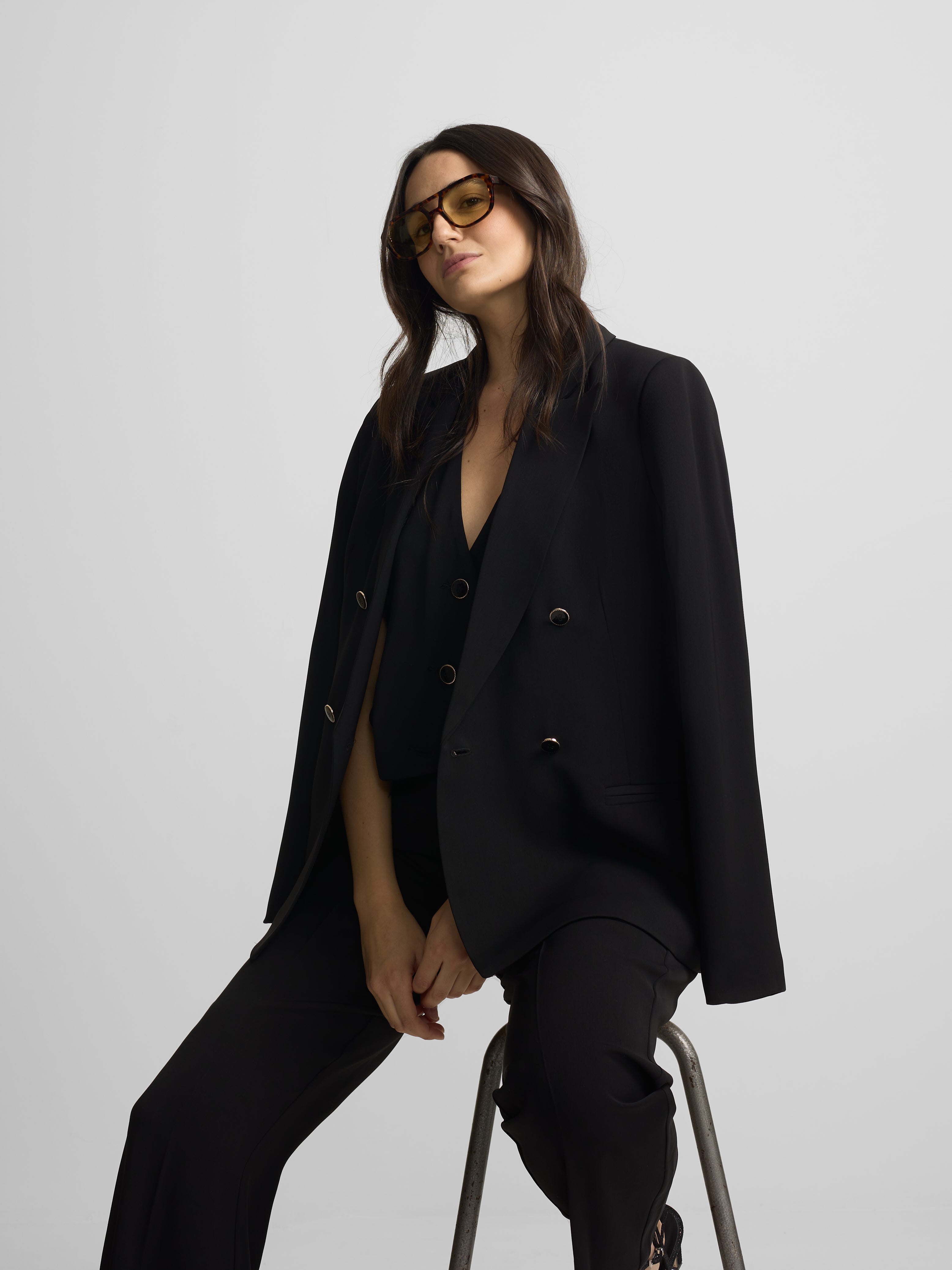 Classic black women's blazer