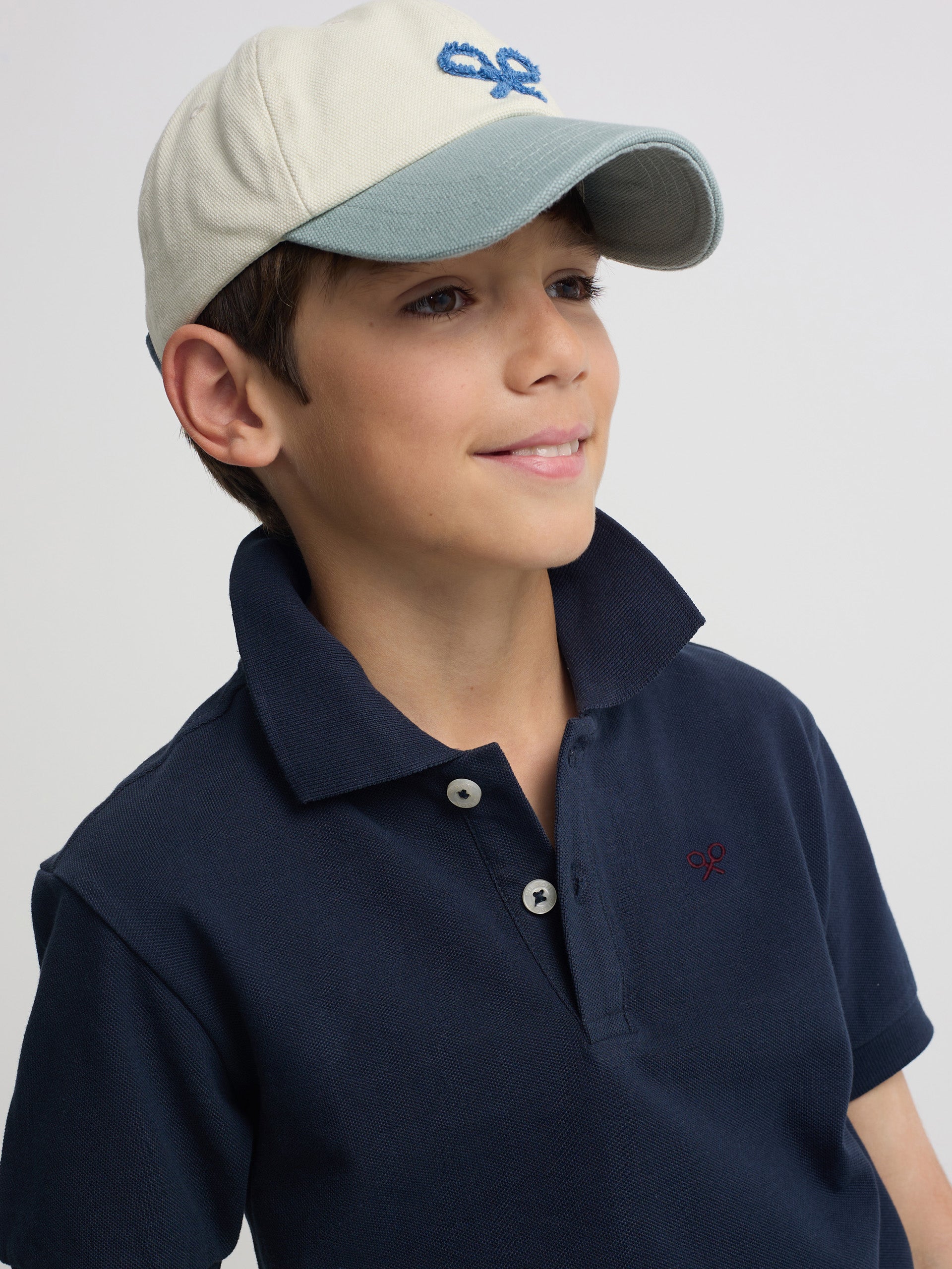 Classic kids' polo mini racket navy blue