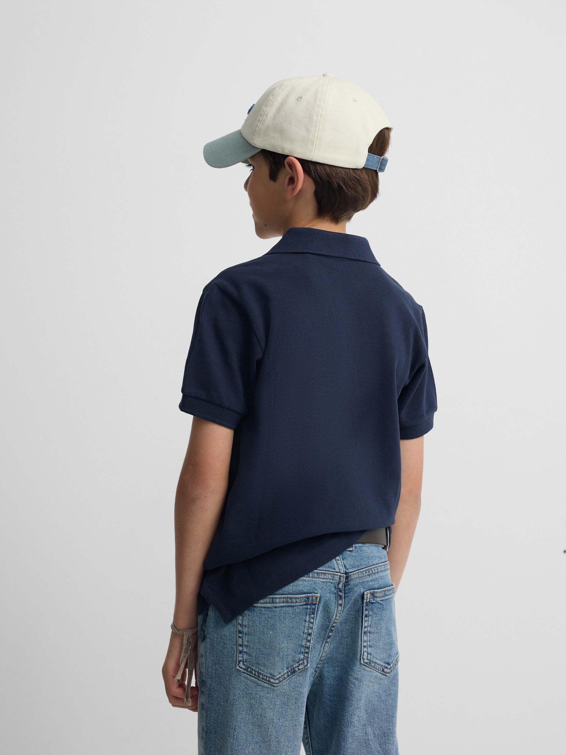 Classic kids' polo mini racket navy blue