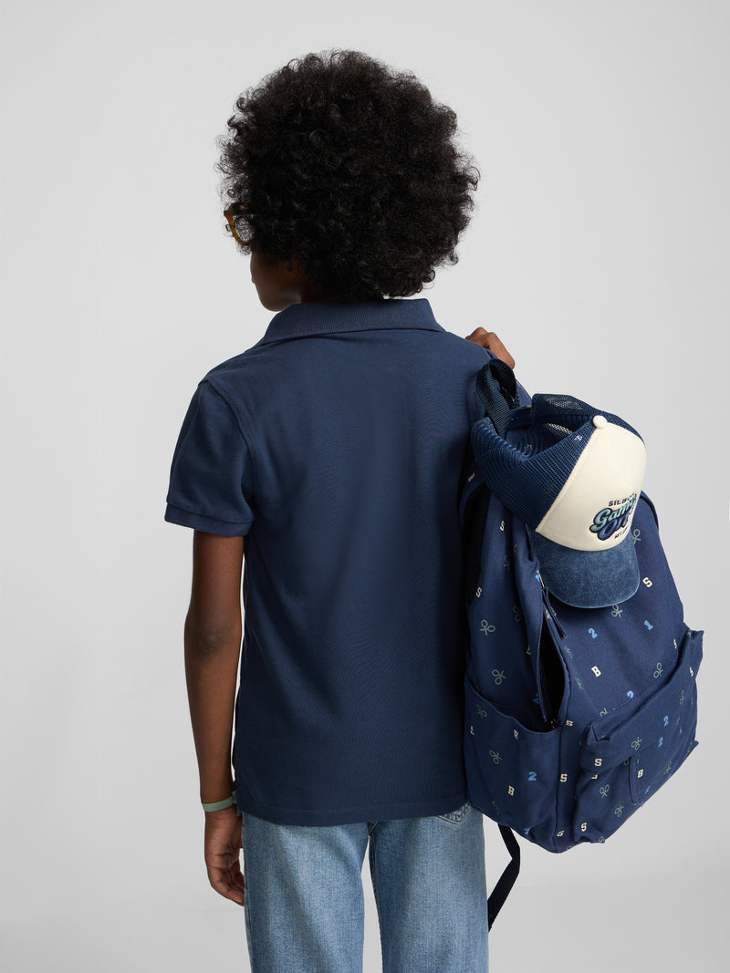 Classic kids' polo mini racket navy blue