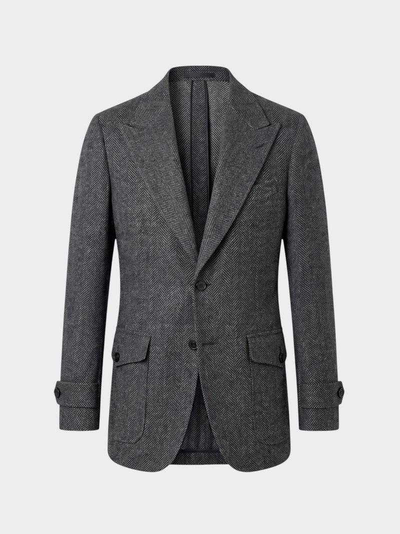 Grey Herringbone MTM Suit