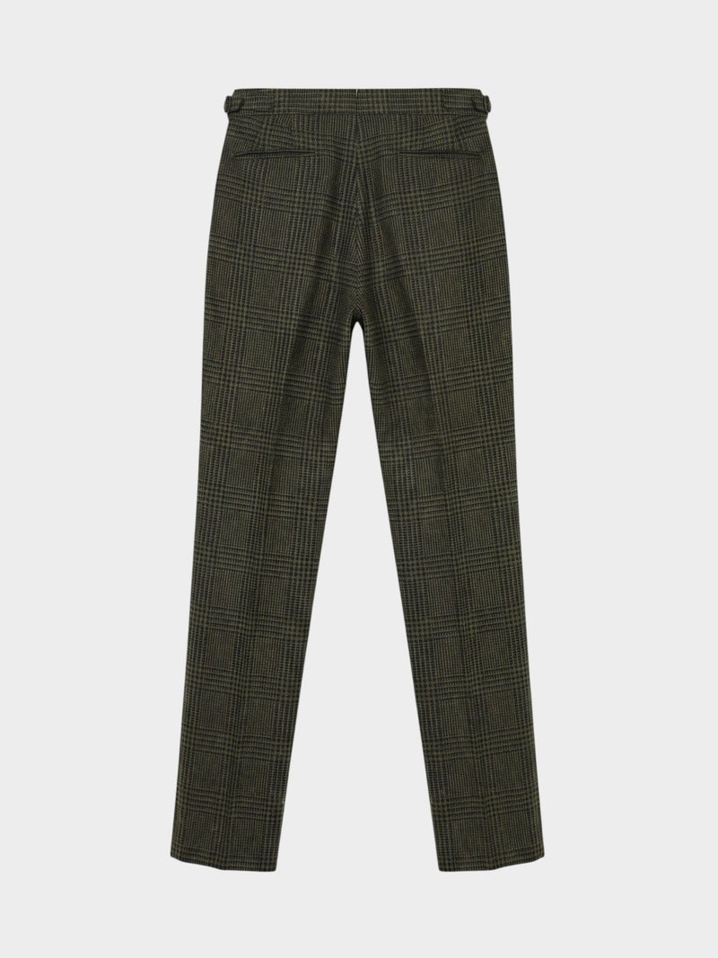 Traje MTM sartorial cruzado regent heritage príncipe de gales verde 100% lana inglesa