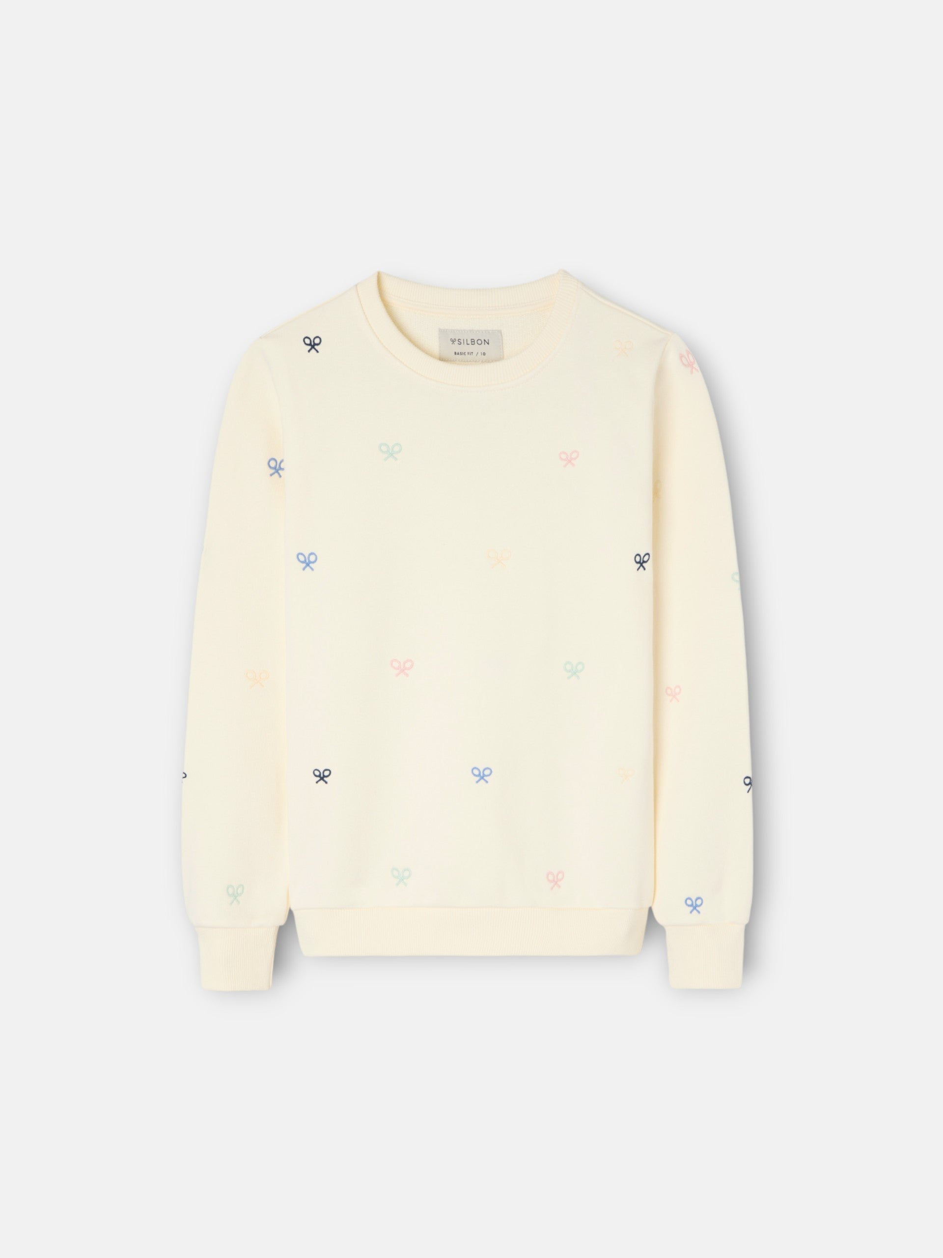 Sweatshirt kids multiraquete cores branco