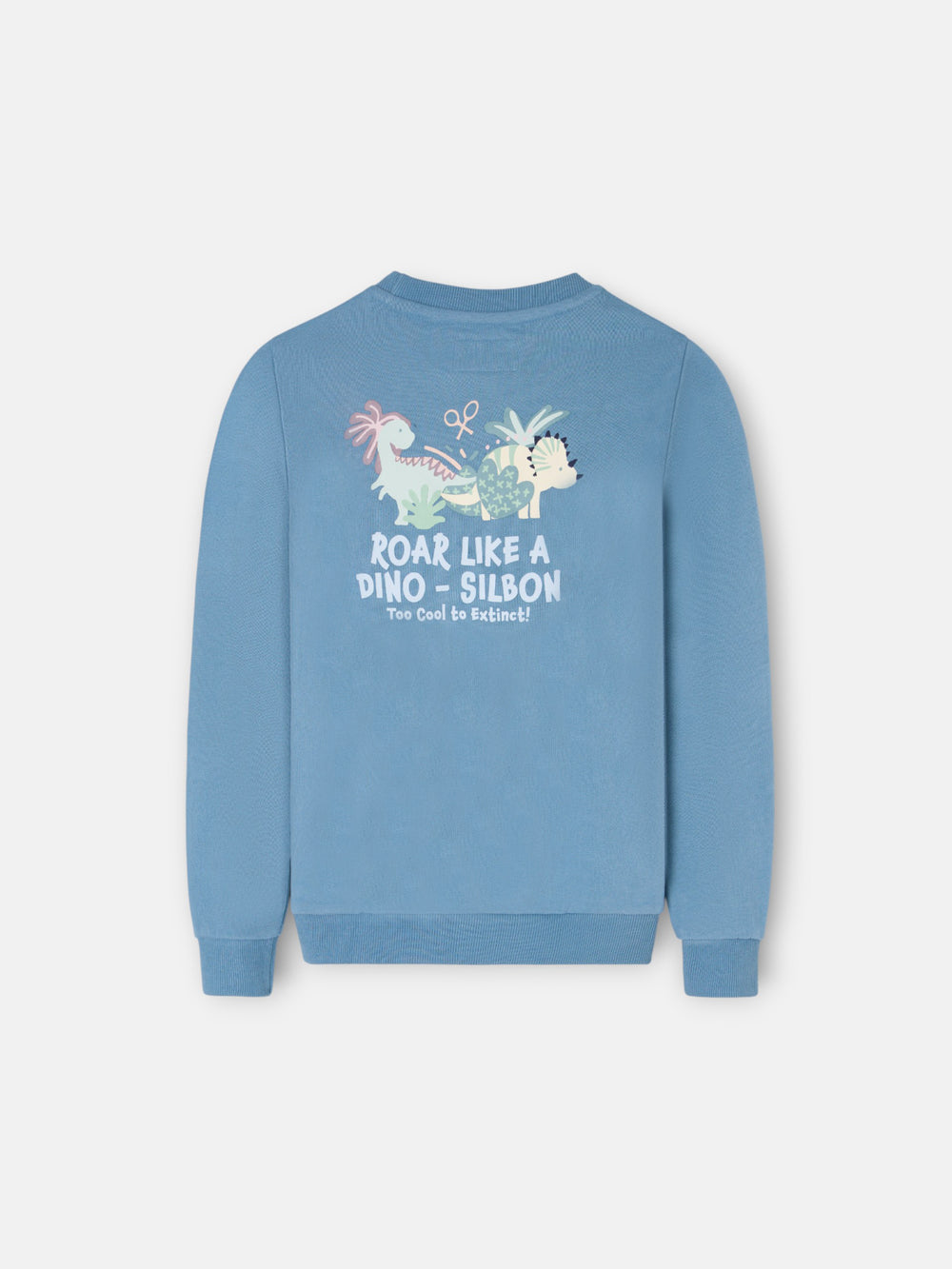 Sudadera kids roar like a dino azul