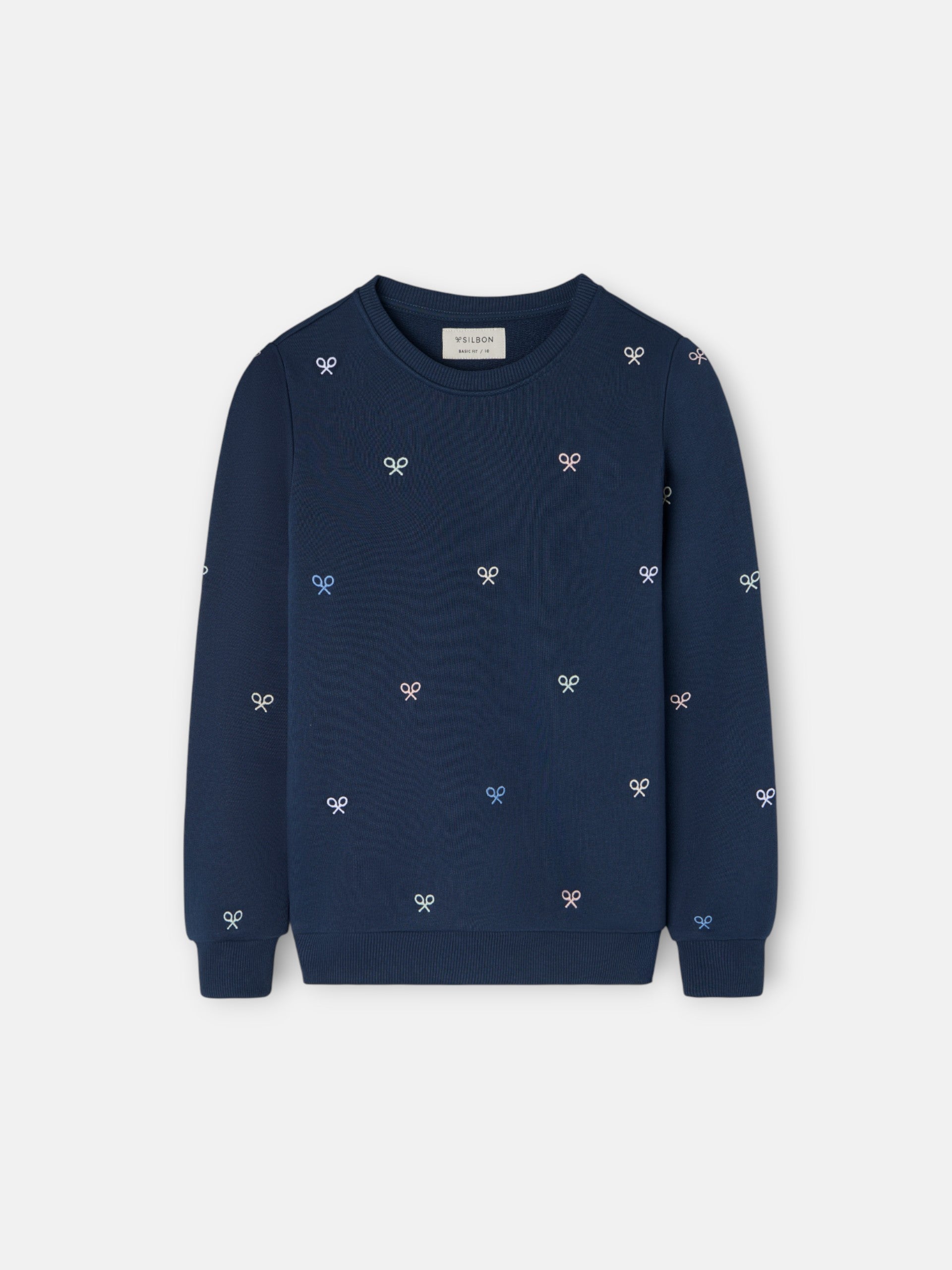 Kids multiracket sweatshirt in navy blue