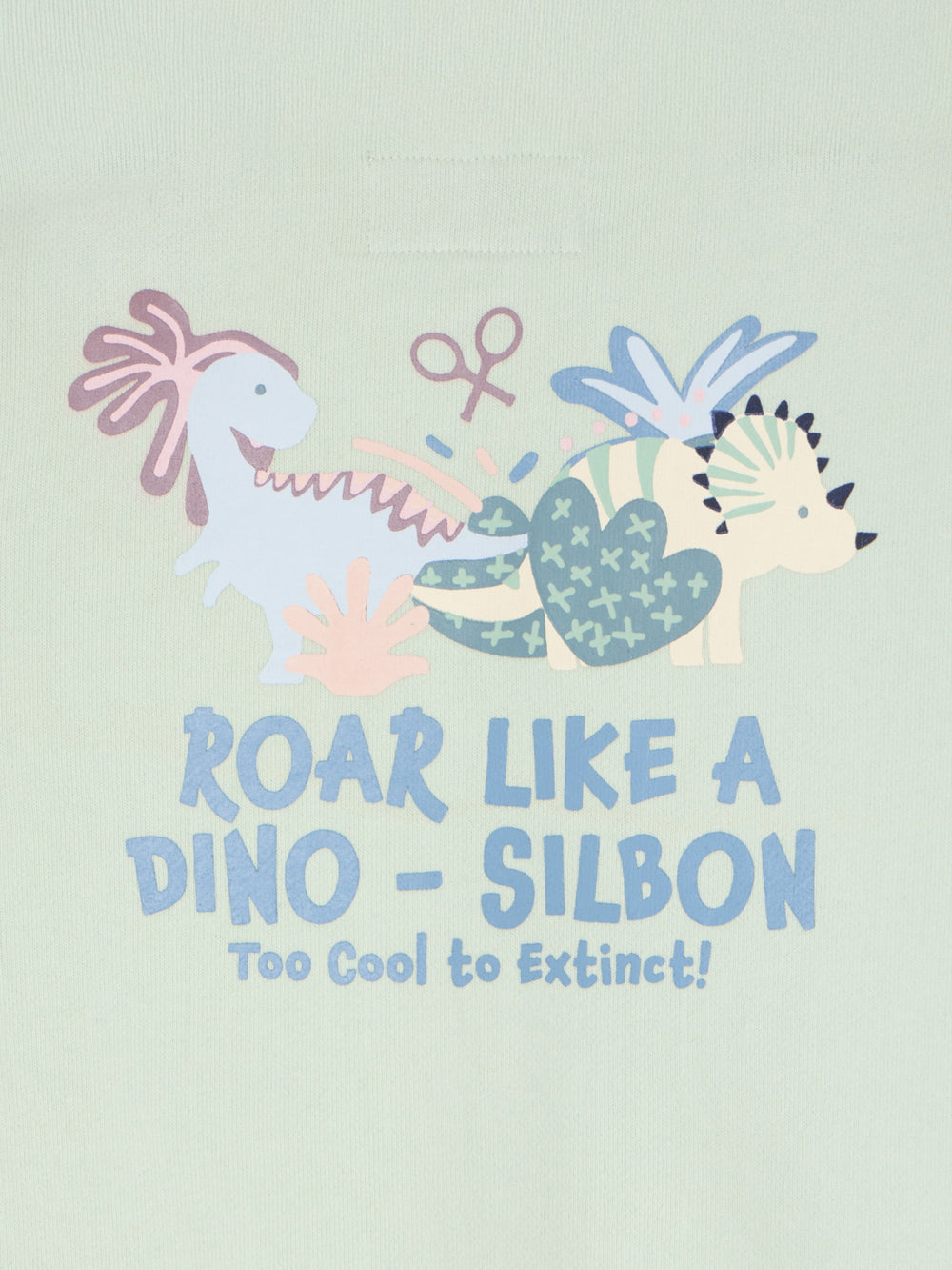 Sweatshirt kids roar like a dino verde
