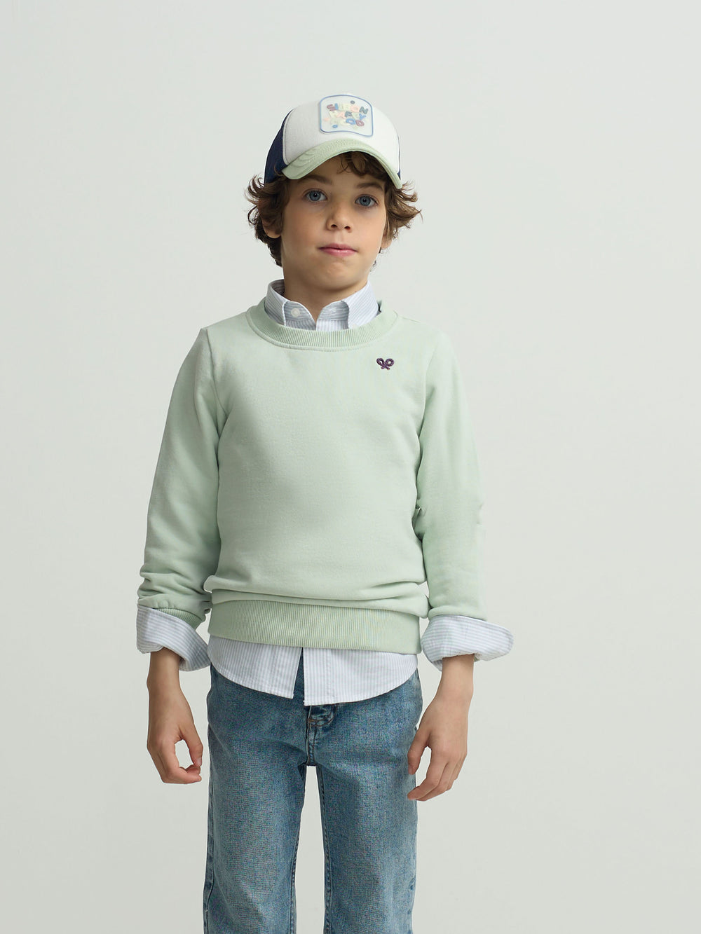 Sweatshirt kids roar like a dino verde