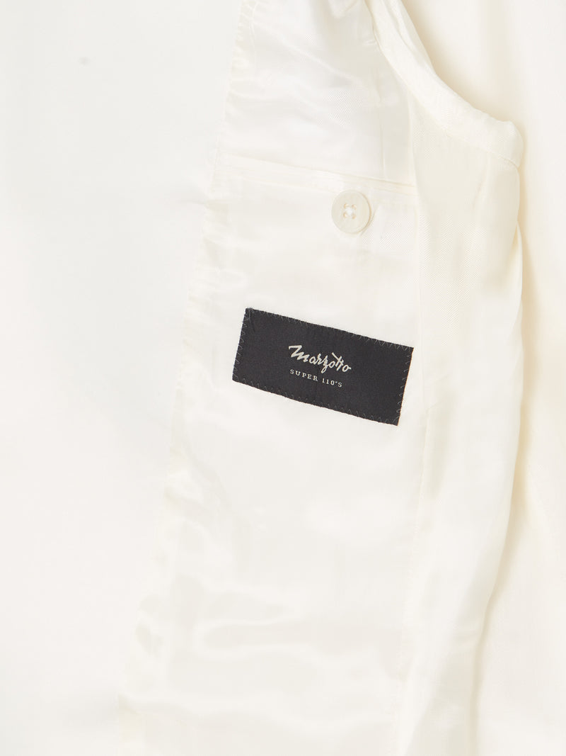 Americana esmoquin silbon blanco