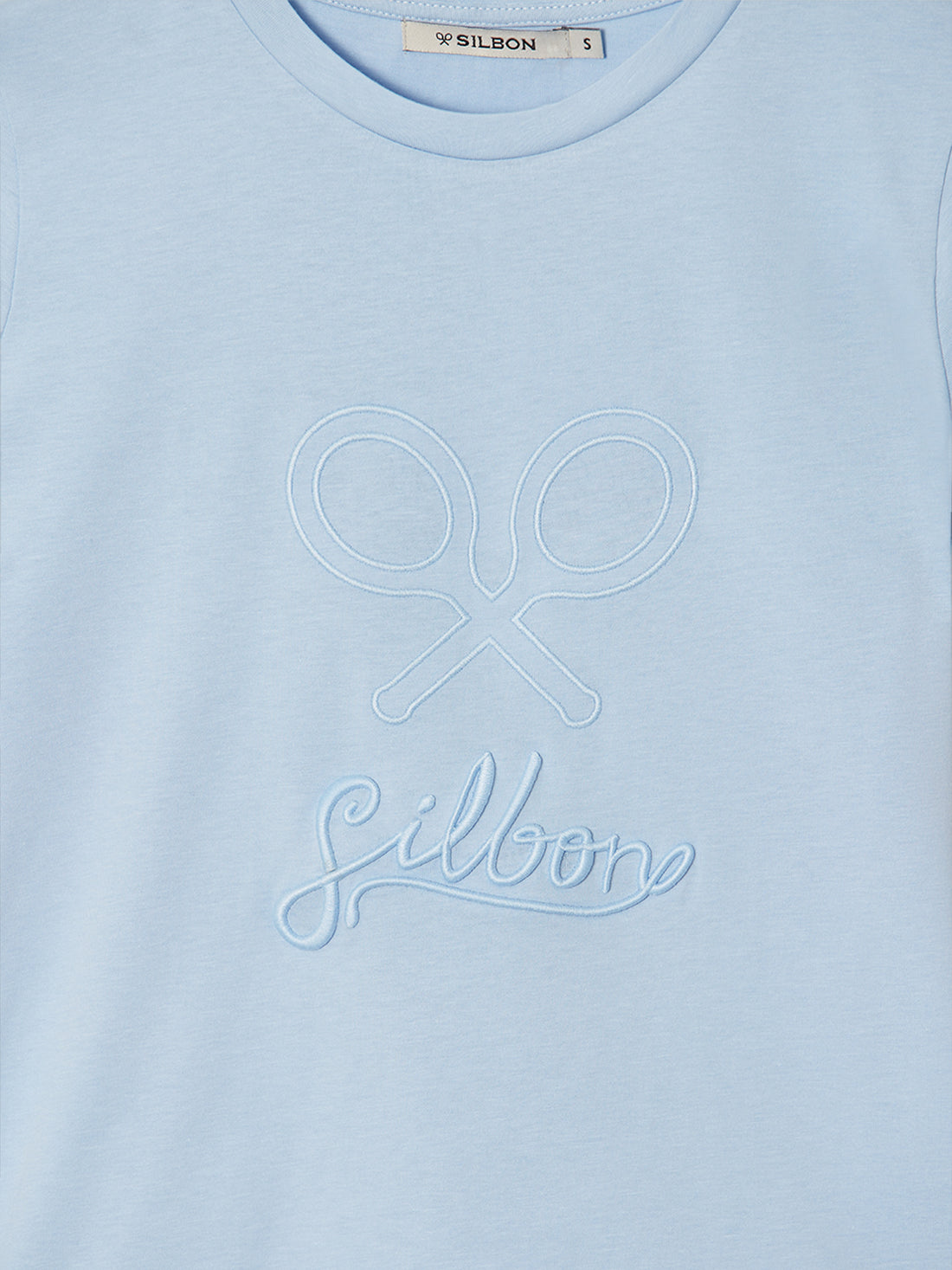 T-shirt femme classique bleu ciel