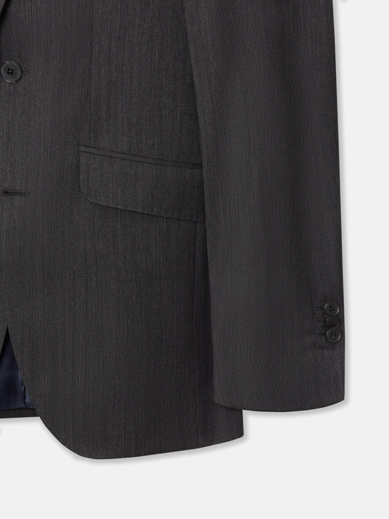 Americana traje clasico espiga gris