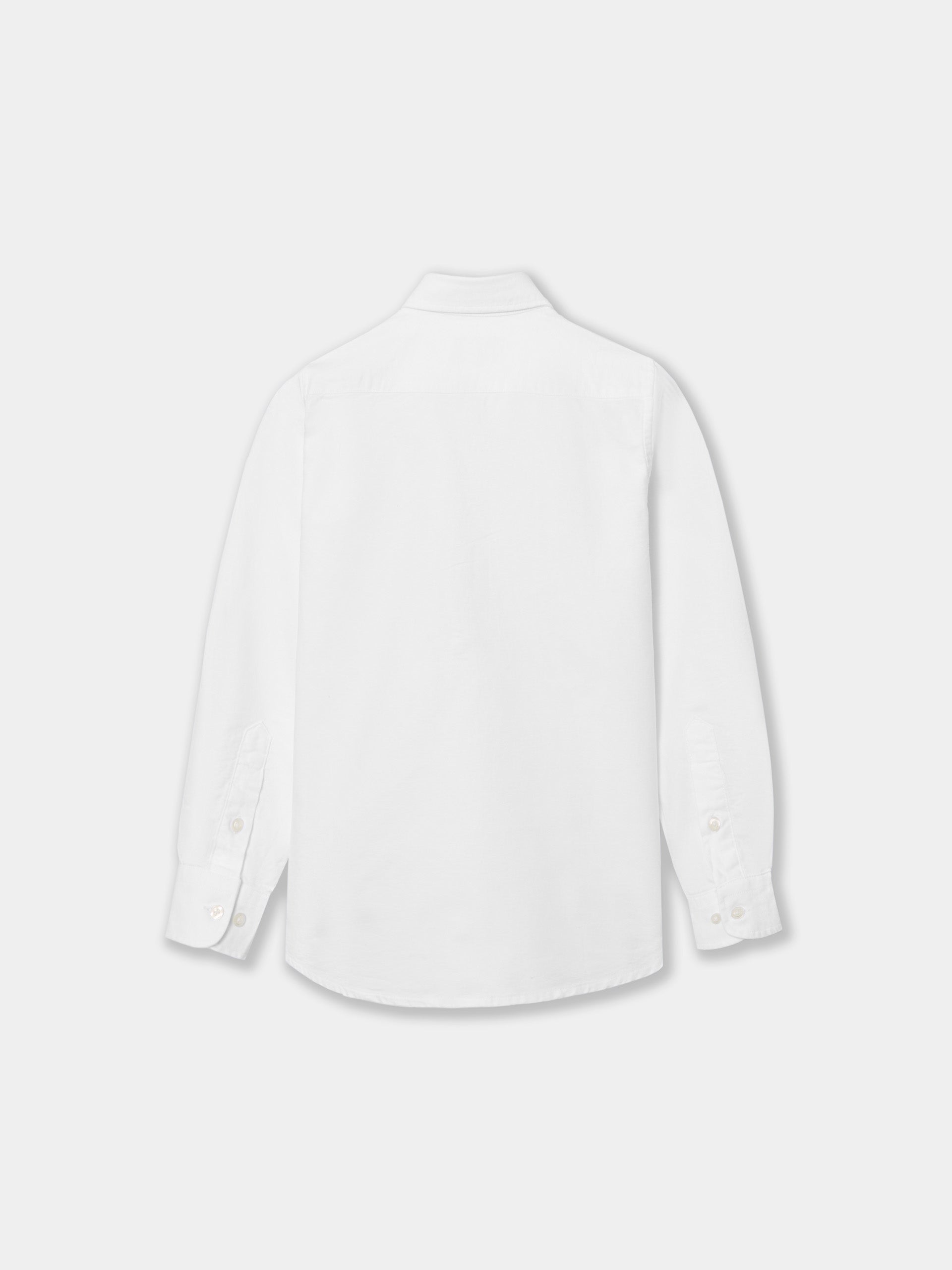 Polera sport kids clasica oxford  blanca