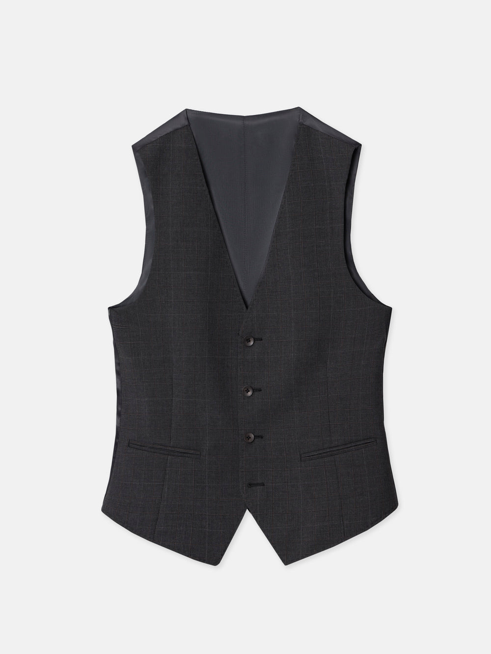 Chaleco traje principe de gales gris