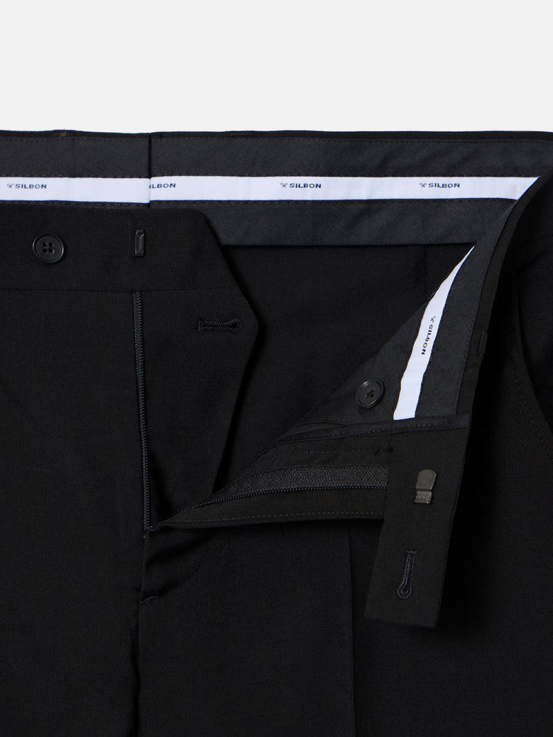 Pantalon traje clasico negro