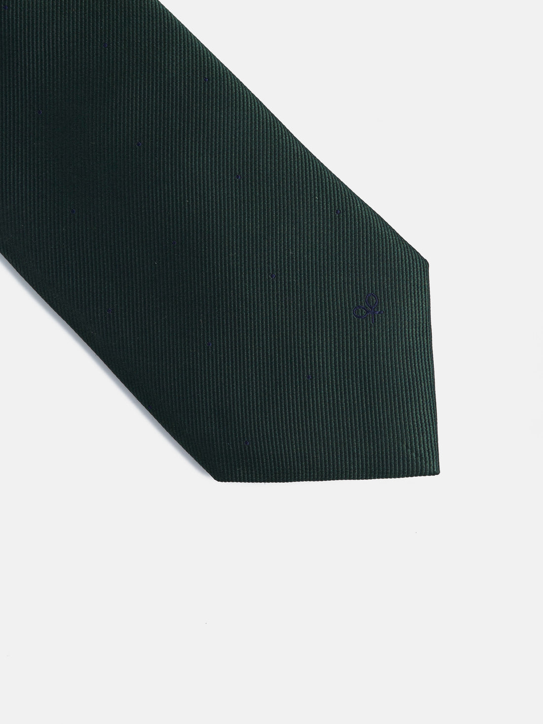 Silbon green polka dot tie