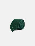 Gravata infantil micropontos verde