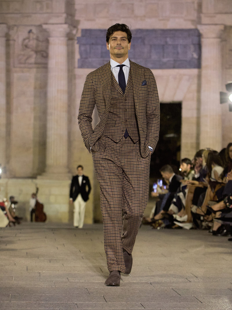 Traje MTM tres piezas heritage harris 100% lana inglesa