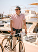 Polo classique uni rose