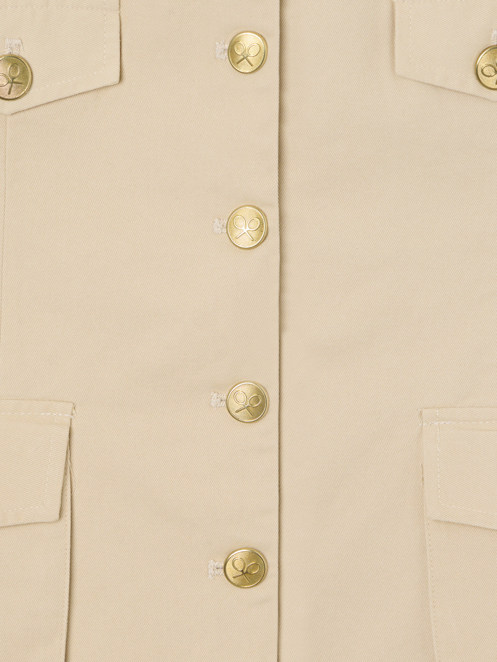 Chaleco sahariana botones beige