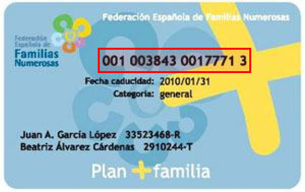 ONDE VER O SEU NÚMERO DE SÓCIO DE FAMÍLIAS NUMEROSAS