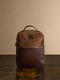 Mochila piel business marron oscuro