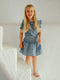 Falda girl estampado azul