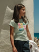 Camiseta girl raquetas multicolor azul