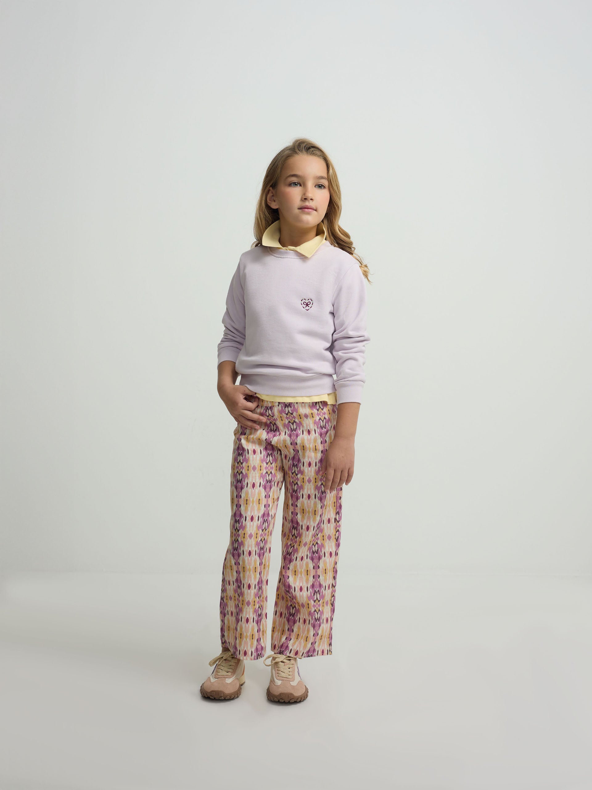 Sudadera girl silbon love lila