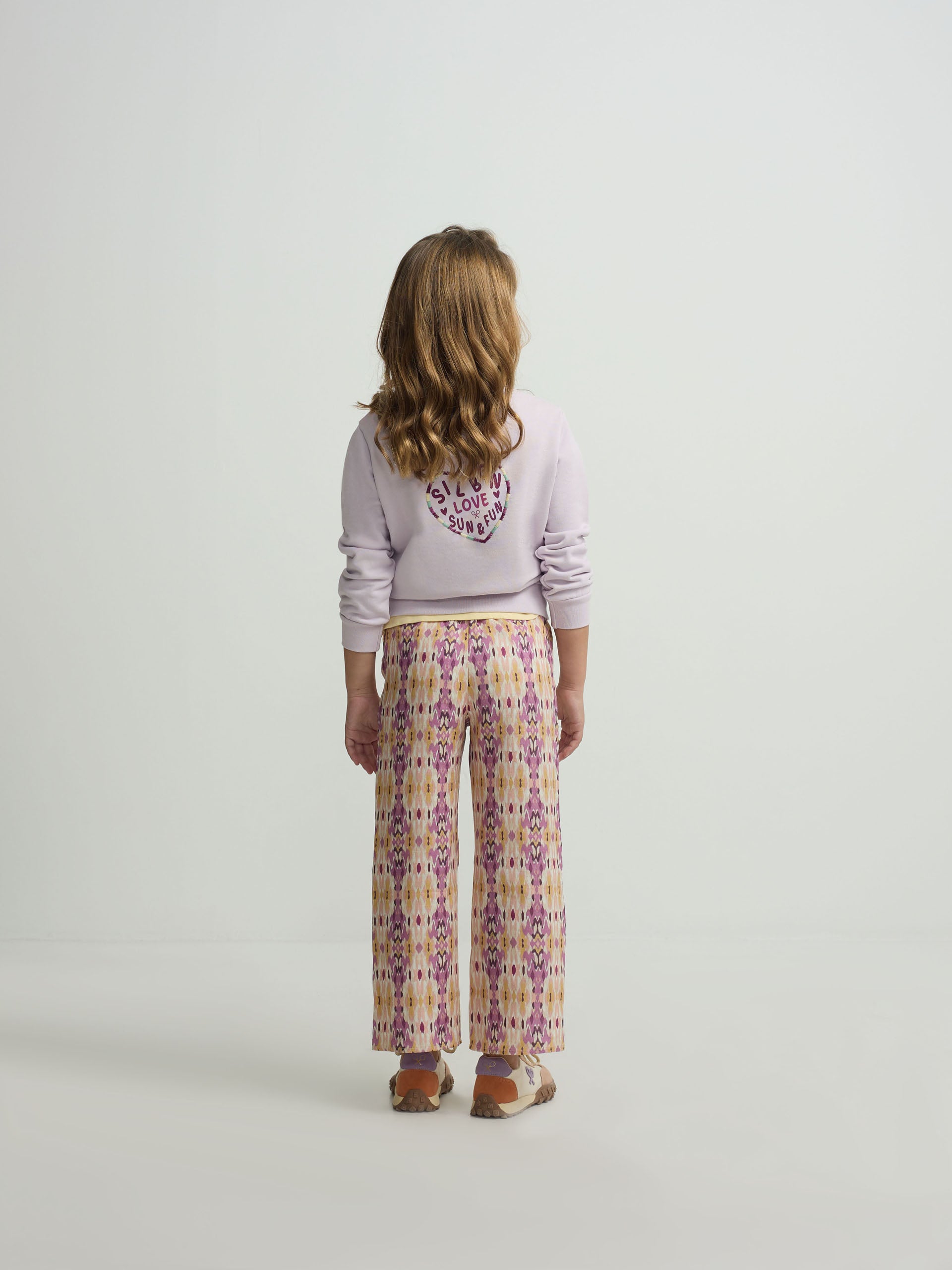 Sudadera girl silbon love lila