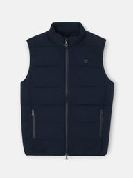 Navy blue padded technical vest