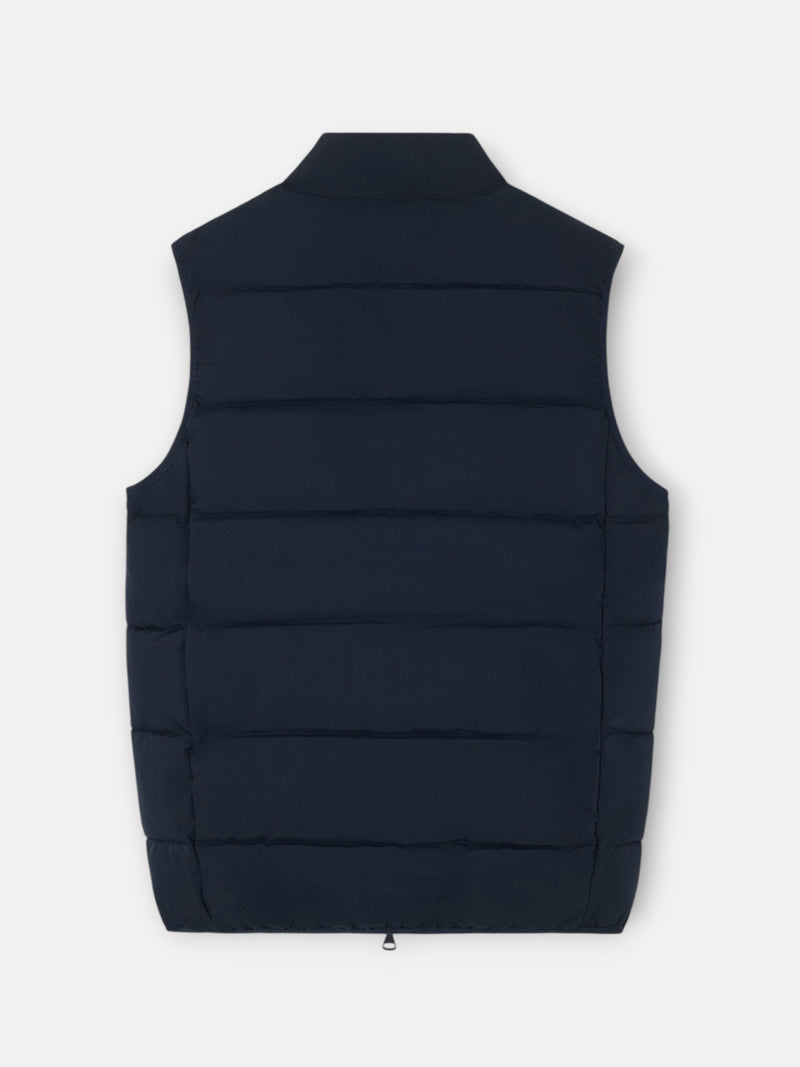 Navy blue padded technical vest