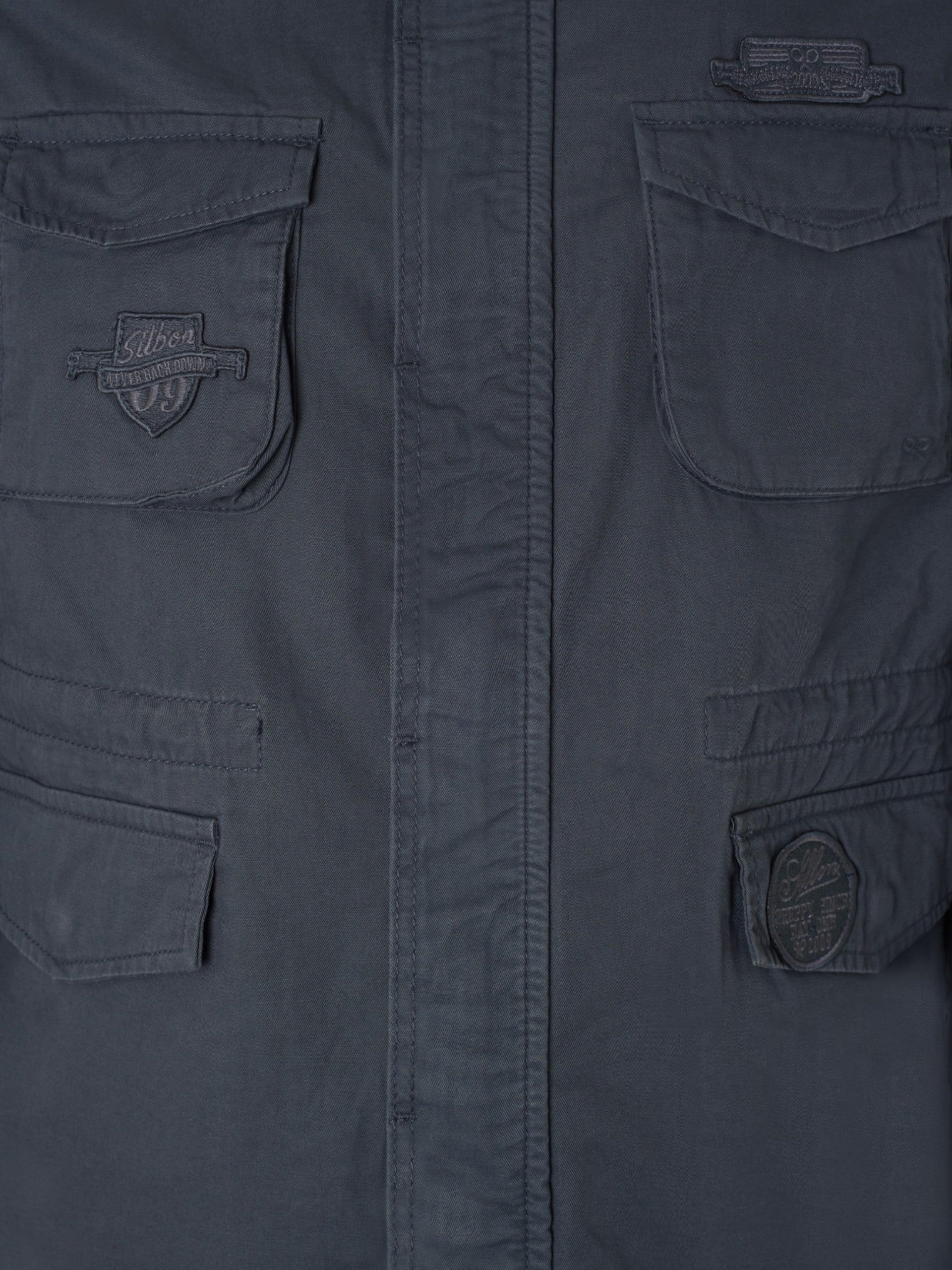 Chaqueta militar azul marino