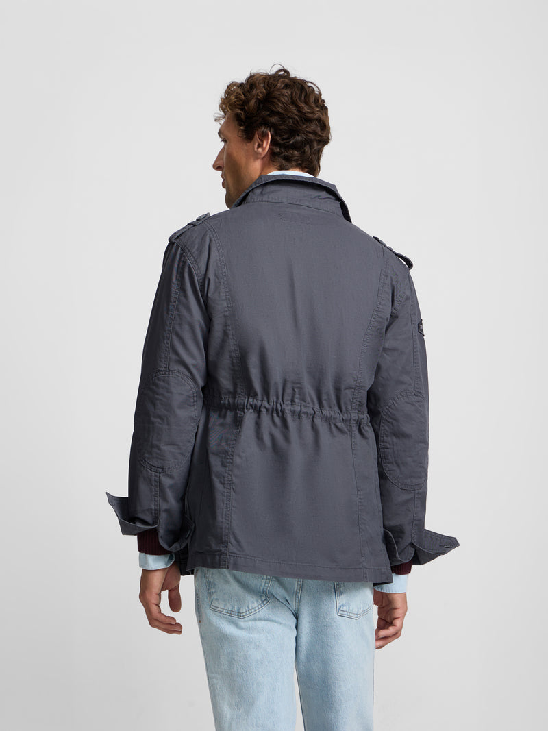 Chaqueta militar azul marino