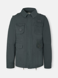 Veste militaire vert foncé