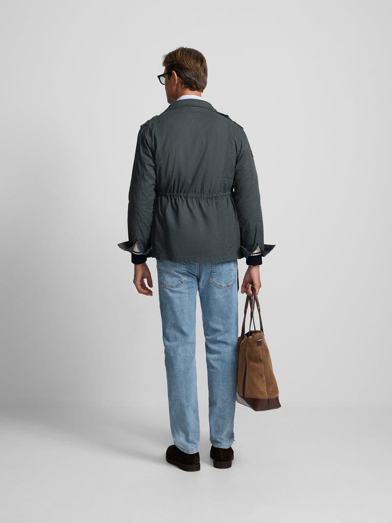 Veste militaire vert foncé