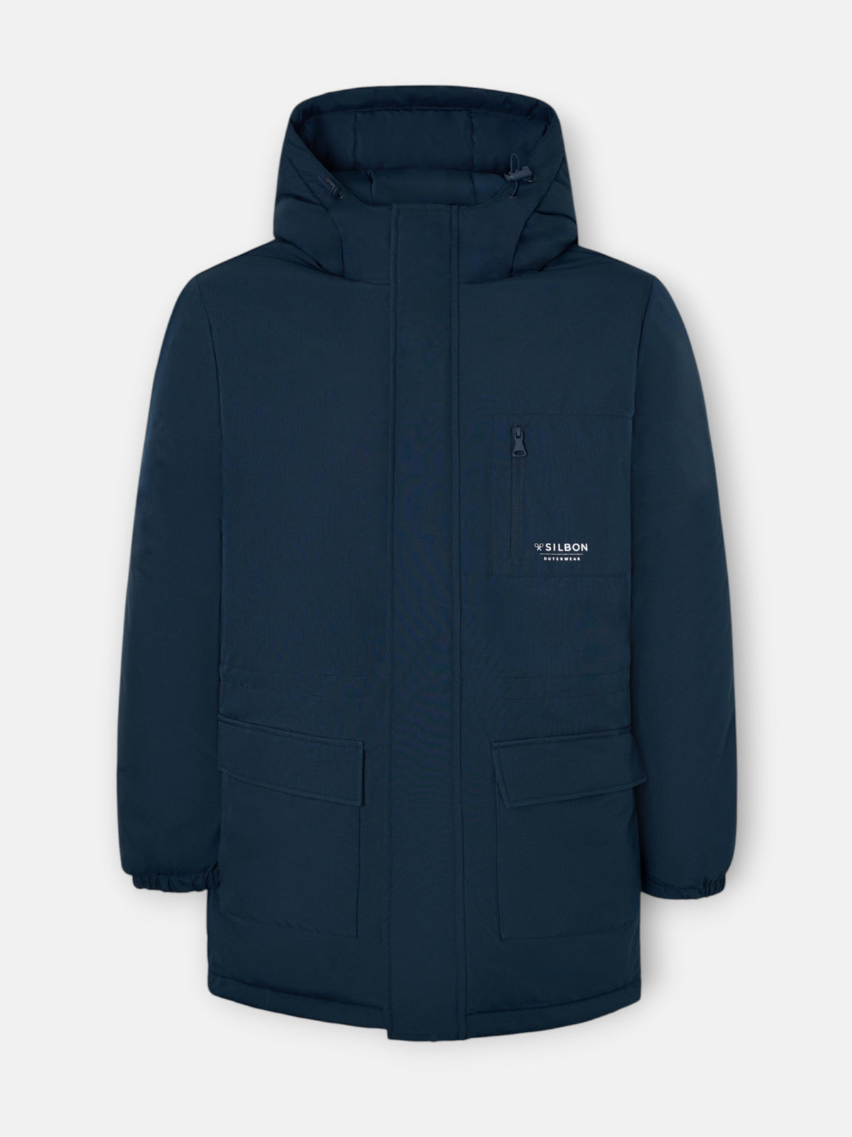 Anorak à poches bleu marine