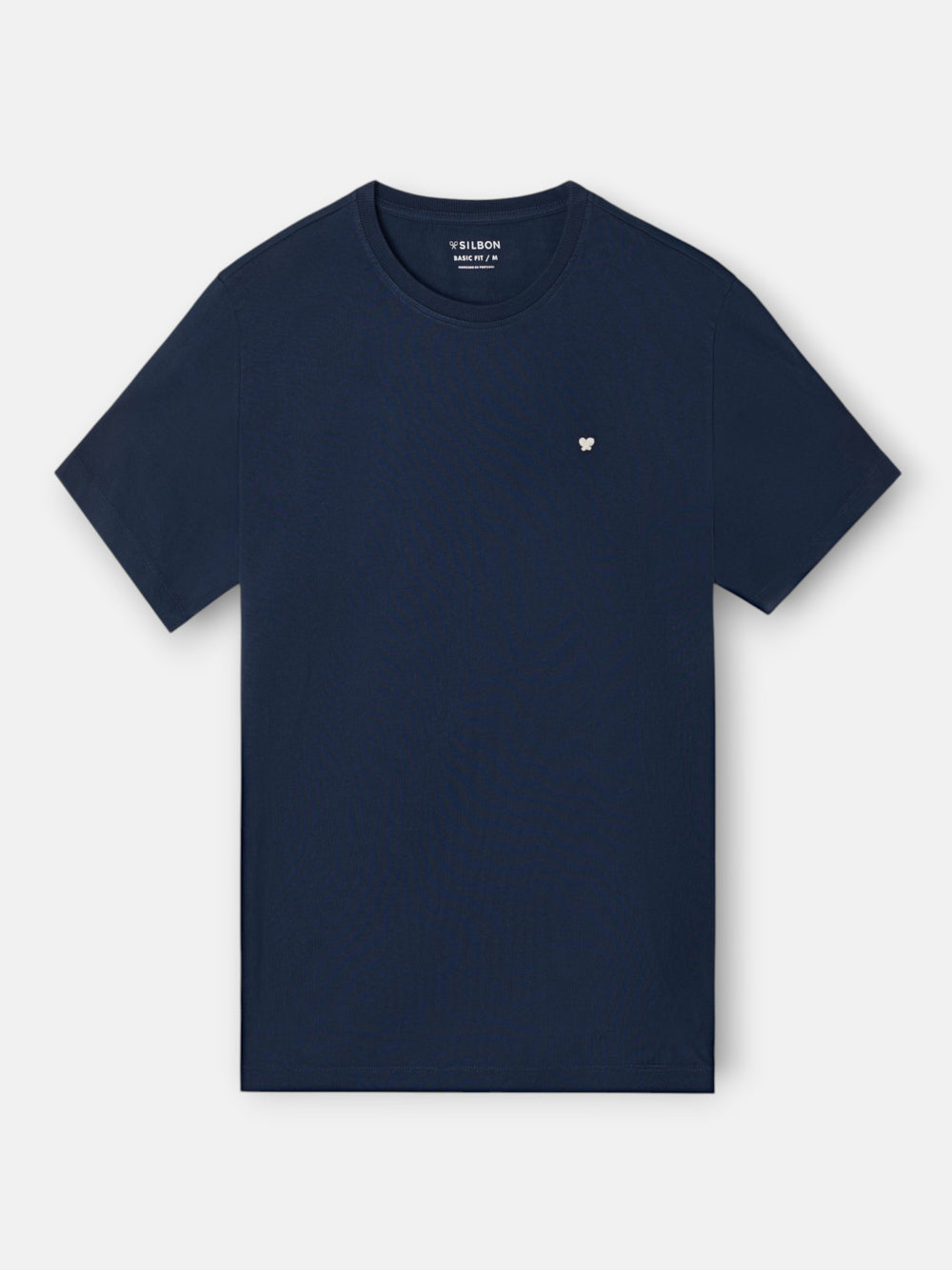 Camiseta clasica minilogo rizo azul marino