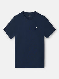 Classic navy blue mini-logo terry t-shirt