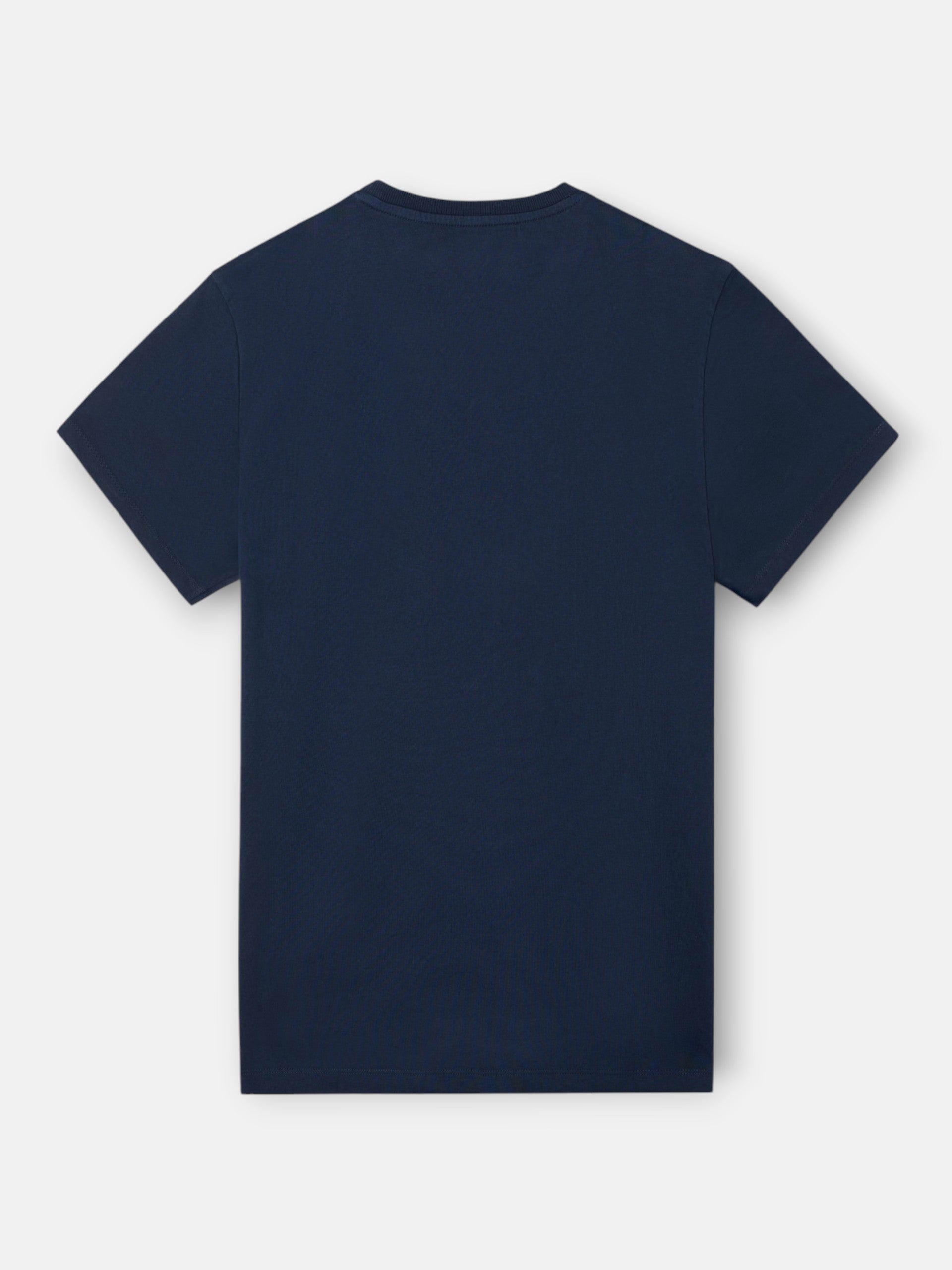 Camiseta clasica minilogo rizo azul marino